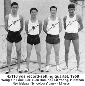 Record Beaking Relay team 1958
