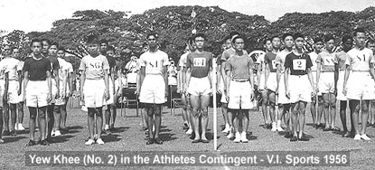 Athletes contingent 1956