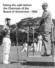VI sports - oath taking 1960