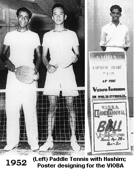 Paddle tennis and posters