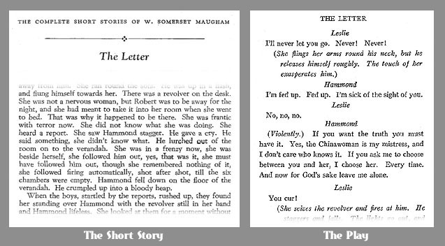 Maugham story and play