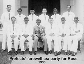 Prefects party for Ross