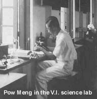 Pow Meng in science lab