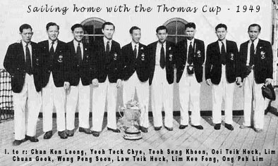 1949 Thomas Cup Winners