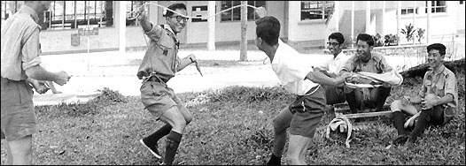 Scouts at play