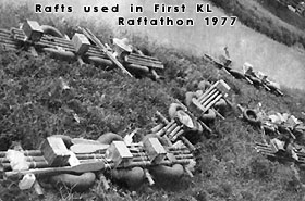 Klang River Rafts 1977