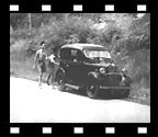 pushing car