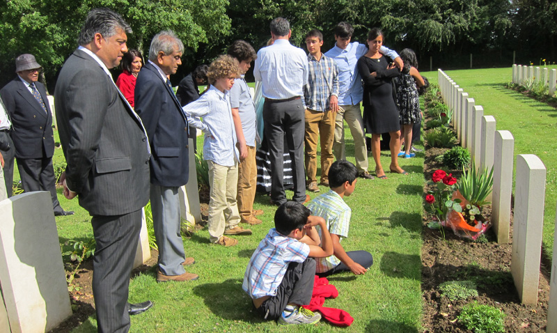 At Henry`s grave