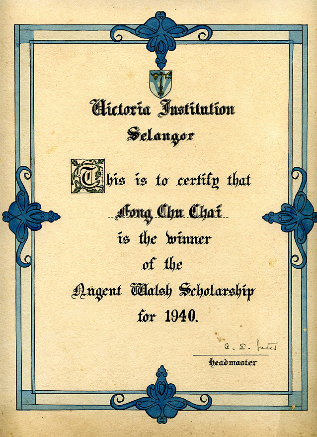 Nugent Walsh cert 1940
