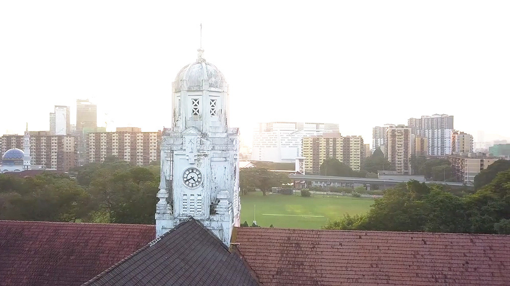 School Tower - drone view