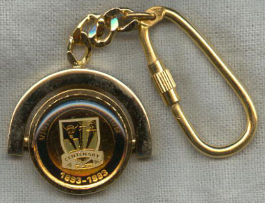 Centenary souvenir key chain