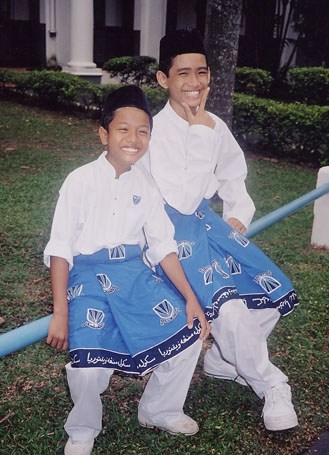 Malay Boys in Friday Uniform
