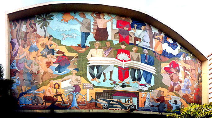 Ismail Mustam's Dewan Bahasa dan Pustaka mural, 1961