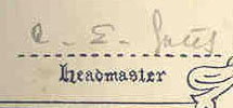Mr C E Gates' Signature