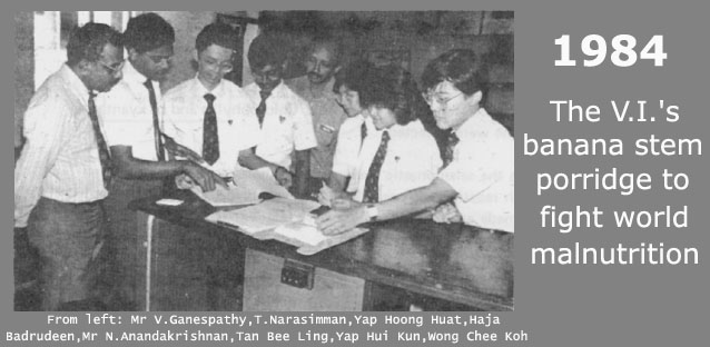 VI banana stem team - 1984