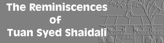 The Reminiscences of Tuan Syed Shaidali